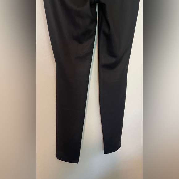 Express Black Faux Leather Leggings with Stretchy Fit - Picture 11 of 12